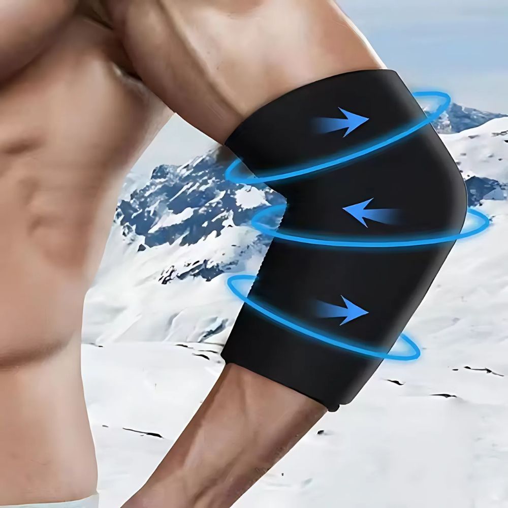 Cooling gel bandage for knee, elbow & wrist – reusable compression bandage
