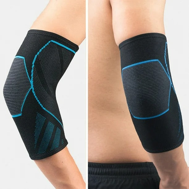 Sports elbow pads – knitted, non-slip & compressive for training and exercise